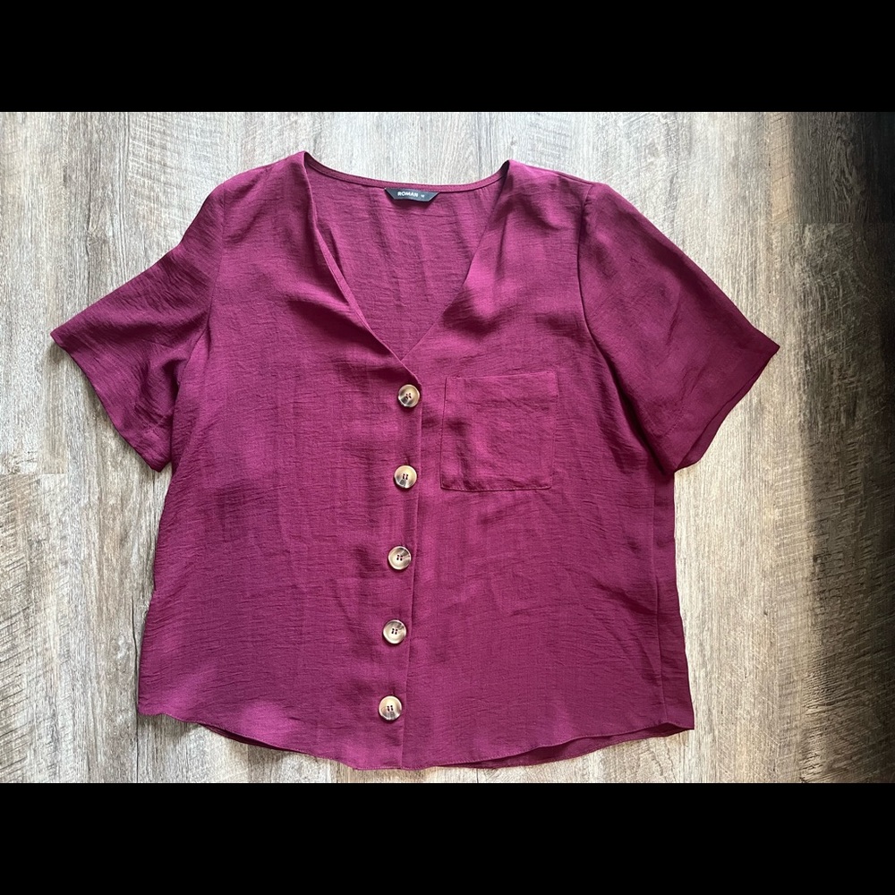 Size 10 Roman Button Blouse